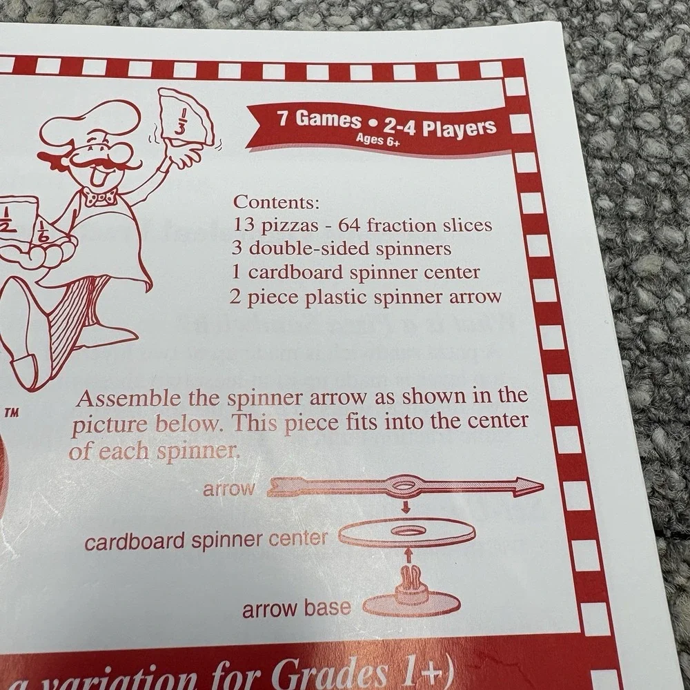 Pizza Fractions Fun Learning Resources Game Homeschool Math 100%‎ Complete